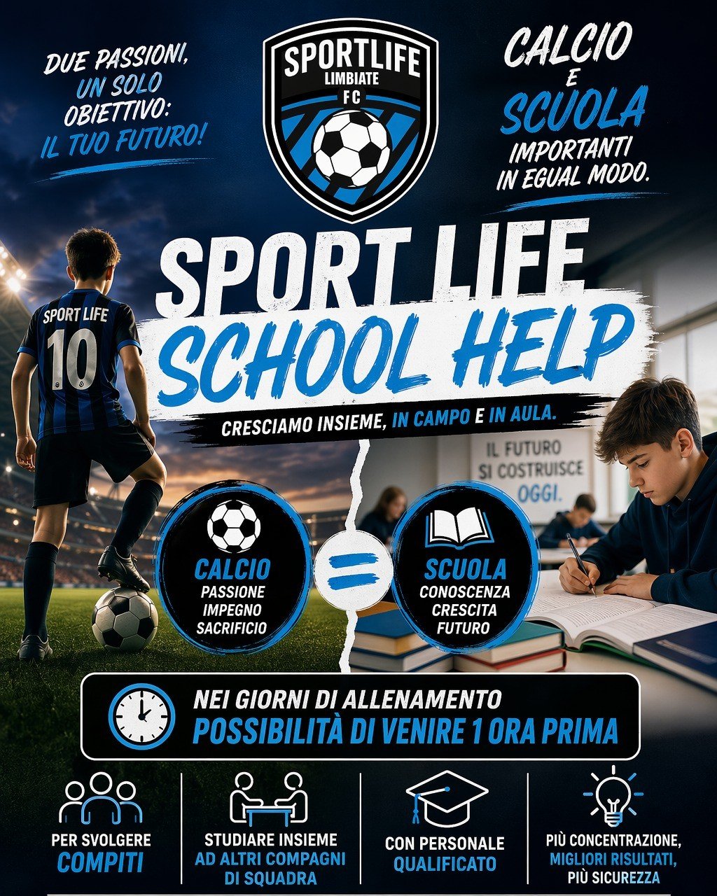 Sport Life School Help: Cresciamo insieme, in campo e in aula